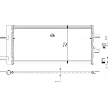 Sušič klimatizace Osoušeč klimatizace BMW 2 F45 14- 64509271204 HART
