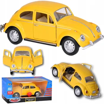autíčko Hračka Jokomisiada Sběratelské auto Volkswagen Classical Beetle 1967 1:36 kovové