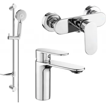 Vodovodní baterie Mexen Milo DF40 sprchová sada, chrom - 71304DF40-00 Bateriové soupravy