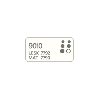 barva na kov Alkyton 2v1 na kov 250ml Odstín: RAL 9010 lesk