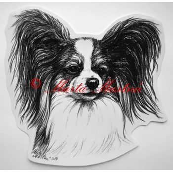 Samolepka papilon - motýlek c431 - Malá - přibližně jako pohlednice