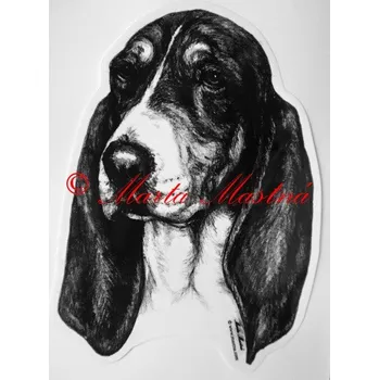 Samolepka bernský honič c382 - Malá - přibližně jako pohlednice