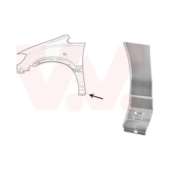 Blatník karosérie Blatník VAN WEZEL 3790155