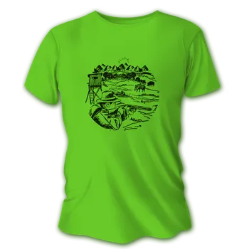 Pánské tričko Pánské lovecké tričko TETRAO posed - světle zelené XL