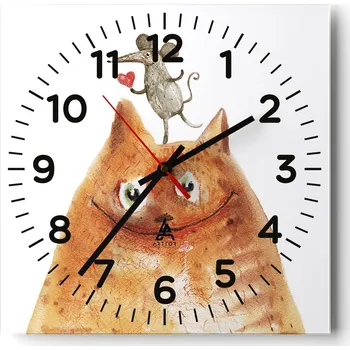 Hodiny Nástěnné hodiny do obýváku 40x40 Pro děti Tiché hodiny na skle Bez hlučný