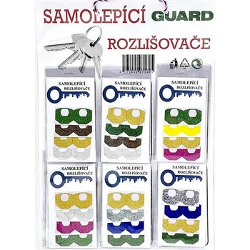 Rozlišovač klíče Rozlišovač klíčů samolepící GUARD (EVVA) (1bli=30sáčků=240ks)