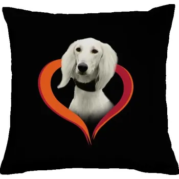 Pánská móda Polštář bavlněný s potiskem Saluki - Perský chrt