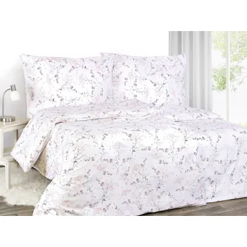 Povlečení Dreamy Linens Povlečení flanelové, Růžové květiny Dreamy Linens
