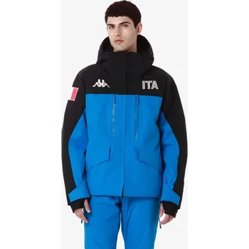 Pánská softshellová bunda Kappa 6CENTO 602FA ITA lyžařská bunda sv.modrá/tm.modrá XL