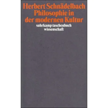 Philosophie in der modernen Kultur - Schnädelbach, Herbert