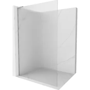 Mexen Kioto L sprchová stěna Walk-in 90 x 200 cm, pruhovaná, chrom - 800-090-103-01-09 Sprchové stěny