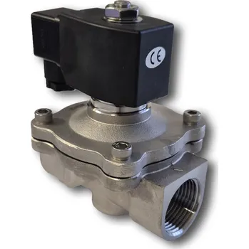 Ventil SVC00 Elektromagnetický ventil bez napětí uzavřen, přímo ovládaný, nerez Napájecí napětí: 230V AC, Závit - dimenze: 1/2"