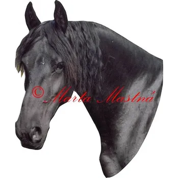 Samolepka fríský kůň, koně 319