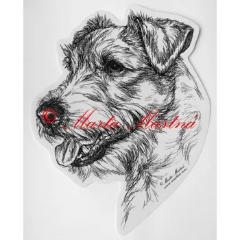 Samolepka Jack Russel teriér c92 - Malá - přibližně jako pohlednice