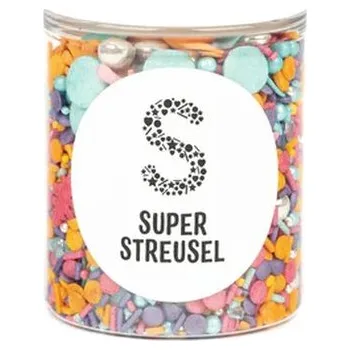 Jedlá dekorace na dort Cukrové zdobení 90g barevná dovolená - Super Streusel