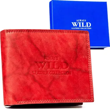 Peněženka Velká pánská peněženka z přírodní kůže Barva: Červená