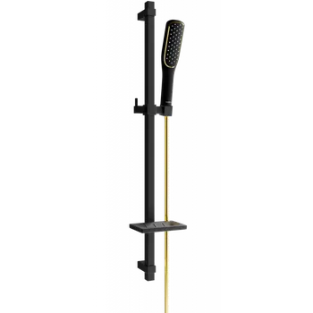 Sprchový set Mexen DQ49 posuvná sprchová sada, černá/zlatá - 785494581-57 Posuvné sprchové soupravy