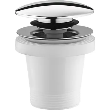 Vanová výpusť 6/4, Click Clack, pro vany bez přepadu, chrom 71704