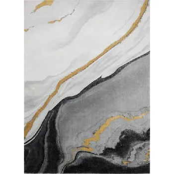 Koberec Kusový koberec Emerald 1017 black and gold, 240x330, černobílá, kancelář, Dywany Łuszczów - 1 rok na vrácení + DOPRAVA ZDARMA k Vám i zpět