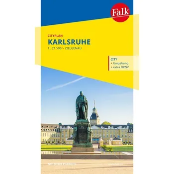 Falk Cityplan Karlsruhe 1:21.500