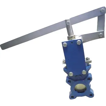 Instalatérský materiál 170 Šoupátko nožové mezipřírubové s ruční pákou Dimenze (DN): DN 100