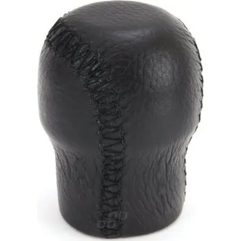 Autodíl Hlavice řadicí páky kulatá, černá s černým prošitím