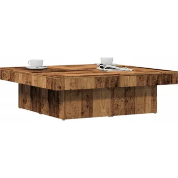 Konferenční stolek vidaXL Konferenční stolek 90 x 90 x 28 cm kompozitní dřevo [806918] Barva: Staré dřevo