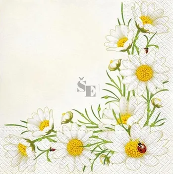 Papírový ubrousek Papírové ubrousky Sedmikráska s beruškou 33/3/20 233657