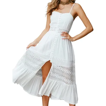 Dámské šaty Letní boho šaty s volánem Velikost: XL, Barva (Varianta): barva 4