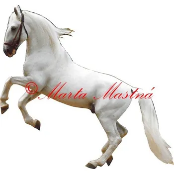 Samolepka kladrubský bělouš, kůň, koně 374