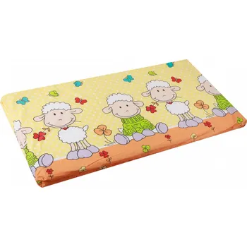 Dětská postýlka Molitanová matrace do postýlky se vzorem - ovečky - 120x60x6 cm