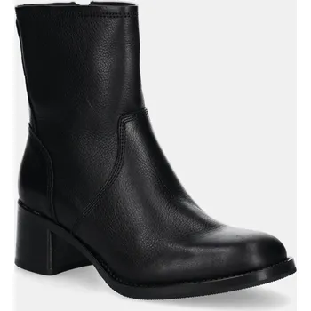 Dámské kozačky Kožené kotníkové boty Gant Workdale dámské, černá barva, na podpatku, 29541796 G00 29541796.G00 99X, EUR 38