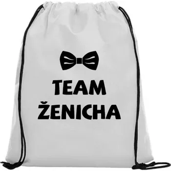 Sportovní vak Vak na záda - Tým ženicha motýl Černá