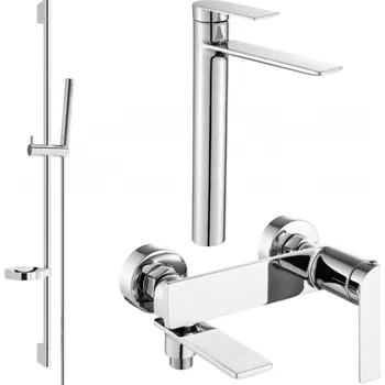 Vodovodní baterie Mexen Zero DS70 koupelnový set, chrom - 7113DS70-00 Bateriové soupravy