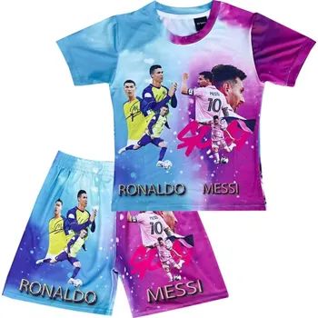 Fotbal Numberoplus Dětský Fotbalový dres komplet - Messi vs Ronaldo Velikost: 12 roky (vel.146)