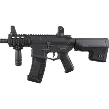 Airsoftová zbraň Airsoftová zbraň AM-007 CQB RIS - černá, bez pažby, MosFet, Ares/Amoeba