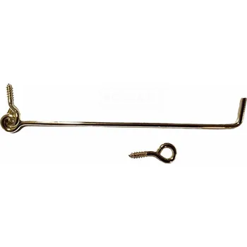 Okenní klika Hák na okna 400mm Povrch: Pomosaz lesklá