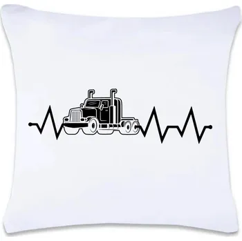 Dekorativní polštářek DOBRÝ TRIKO Polštář s potiskem 40 x 40 cm Tep trucker Oboustranný tisk: NE