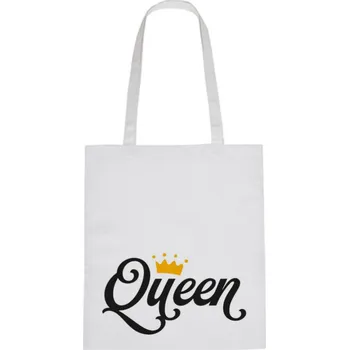 Nákupní taška Plátěná taška - Queen Růžová