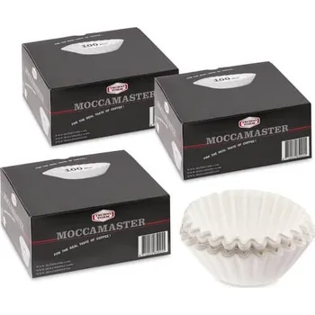 Moka konvice Moccamaster papírové filtry pro Thermoserve a CDT 100 ks