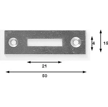Nábytkové kování Protiplech 50x15 Ni SISO, AVES