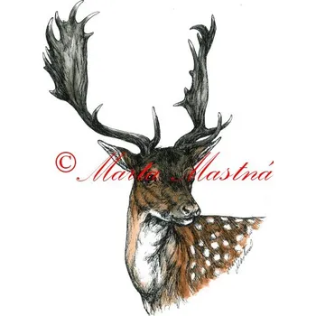 Samolepka daněk, myslivost