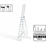 PROTECO žebřík trojdílný univerzální Krause CORDA 3x10, prac. výška 7 m