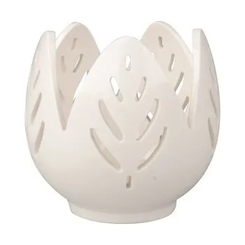 Svícen Svícen porcelánový květ 8 x 8 cm