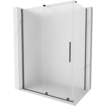 Mexen Velar rozšiřovací sprchový kout 140 x 70 cm, matný, kartáčovaná zbraňová šedá - 871-140-070-31-66 Sprchové kouty