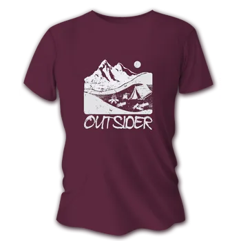 Pánské tričko Pánské lovecké tričko TETRAO outsider - vínově červené XL