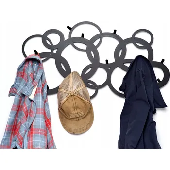 Věšák Kola #3 ČERNÝ Věšák na oblečení 70 cm Moderní