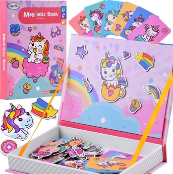 Puzzle Color day Magnetické puzzle Jednorožci 39 dílků