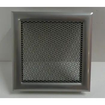 Větrací mřížka krbová mřížka komaxit - chrom 195x195