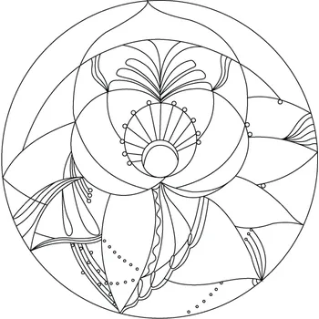 Pískohraní s.r.o. Šablona Mandala 0418 Velikost: 210 x 210 mm